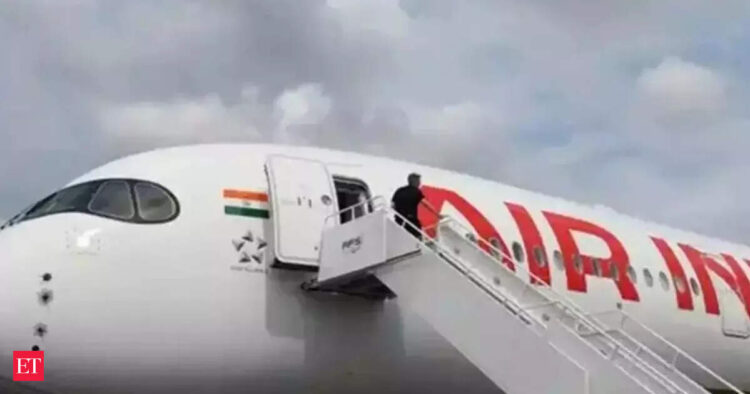 Air India safety scare: Newest Delhi–New York A350 flight suffers engine damage after baggage contai...