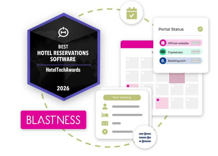 BLASTNESS TAKES HOME THE HOTELTECHAWARDS 2026 AS THE BEST HOTEL RESERVATIONS SOFTWARE IN THE WORLD