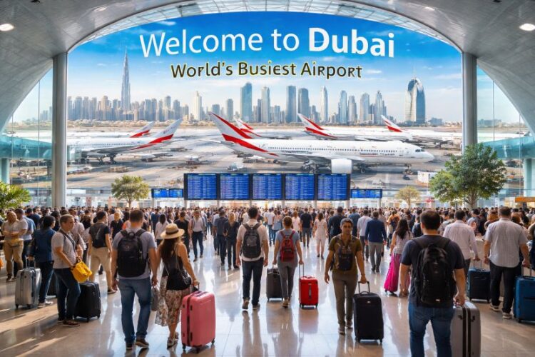 Dubai international airport surpasses atlanta as world’s busiest hub, boosting global tourism growth