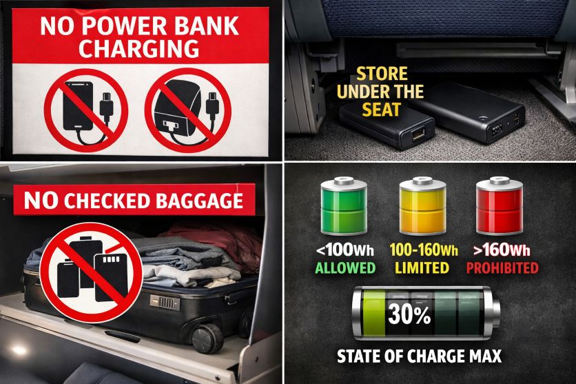 Power bank restrictions