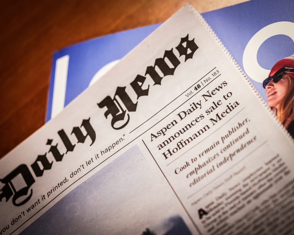 Hoffmann Media Group acquires Aspen Daily News