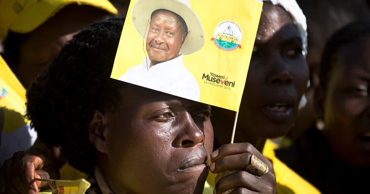 Kampala decked in colours of Ugandan president's party ahead of polls