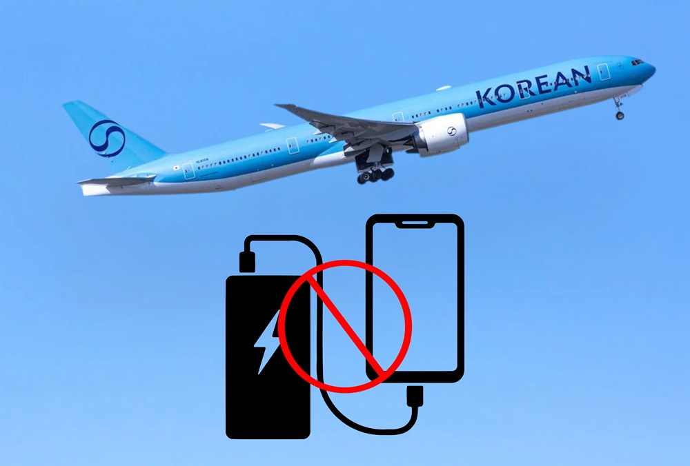 Korean Air and four affiliate airlines to ban in-flight use of power banks from January 26