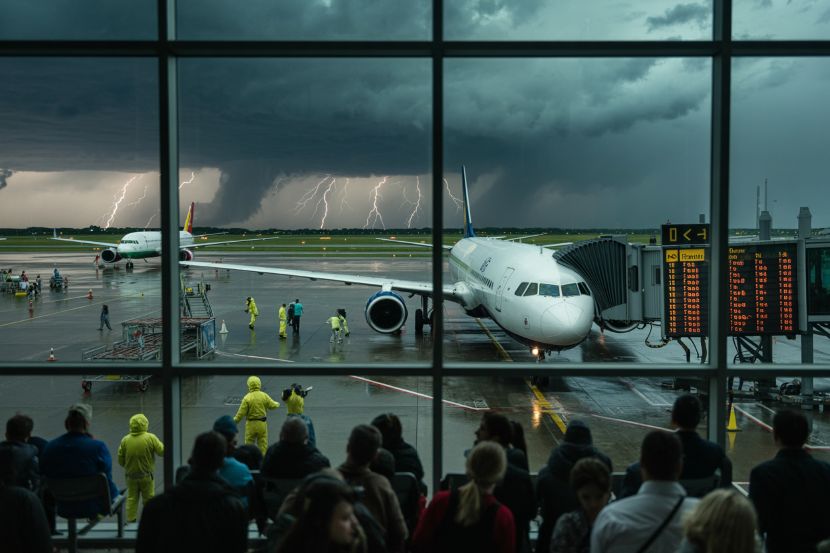 Severe weather disruptions hit middle east with 51 flights scrapped and 635 delayed
