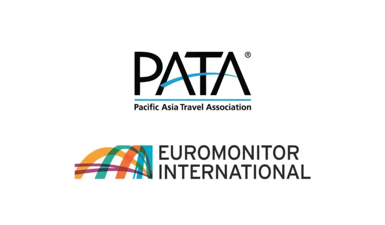 PATA Pacific Asia Travel Association logo above Euromonitor International logo on a white background.