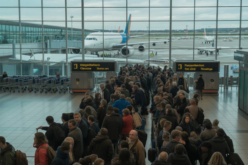 Severe weather disrupts travel across europe with 42 flights grounded and 59 postponed