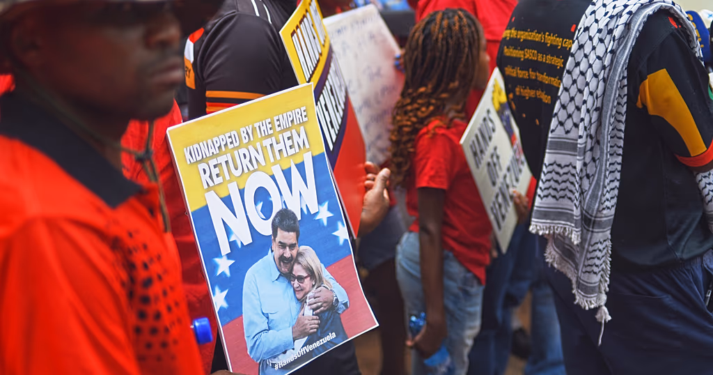 South Africa: Protesters condemn US attack on Venezuela