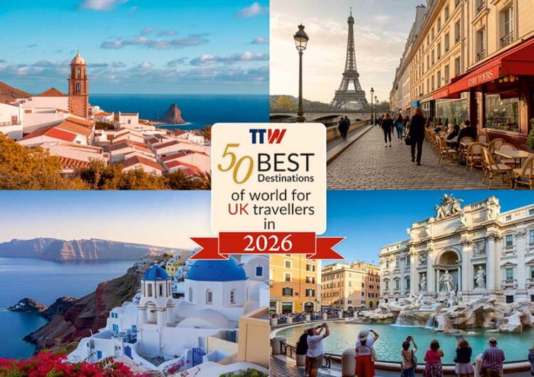 Ttw reveals 50 best destinations of world for uk travellers in 2026