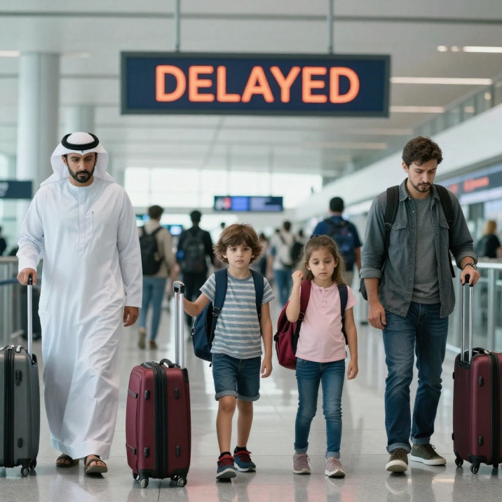Flight Disruptions in Dubai and Abu Dhabi Creates Travel Interruptions For Passengers in UAE as Flyd...