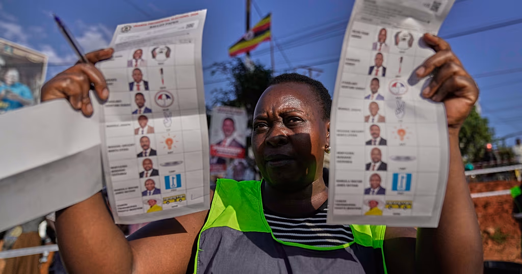 With polls closed, vote counts are underway in Uganda presidential election