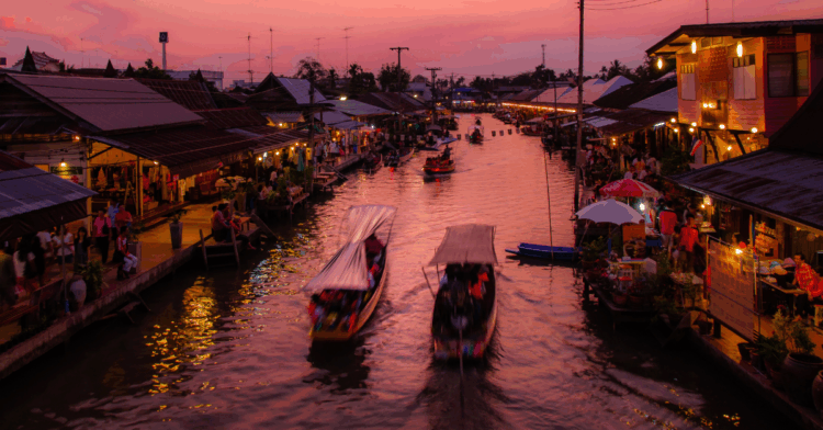 Vientiane’s Wat Tay Canal Could Become Floating Night Market Under New City Proposal