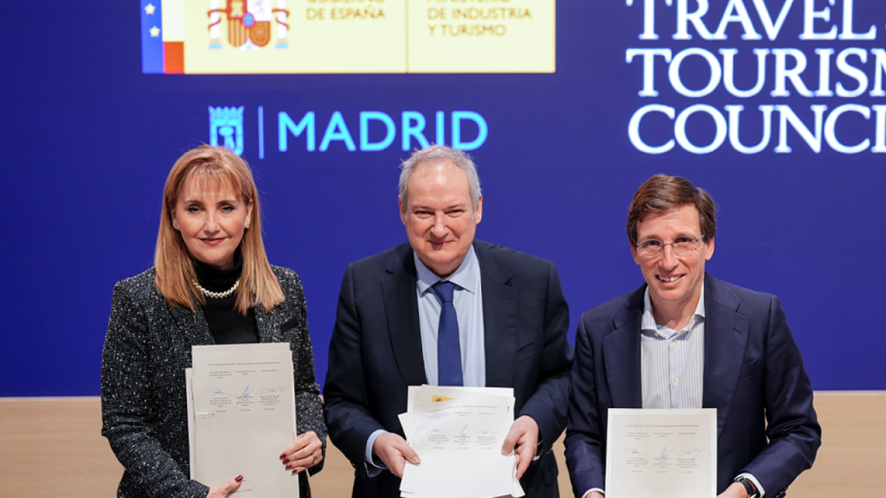 WTTC, the Spanish Ministry of Industry and Tourism and the Madrid City Council sign a Memorandum of ...