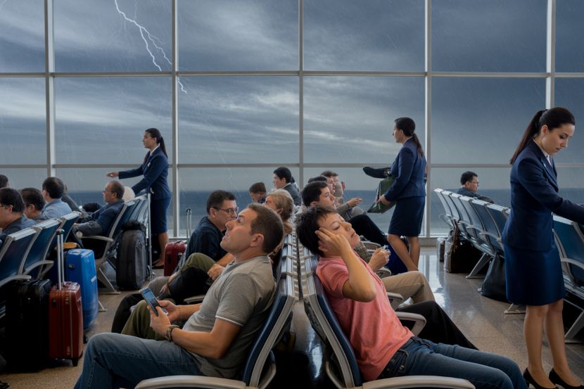 Thousands of us passengers stranded as 192 flights are scrapped and 726 suffer significant setbacks