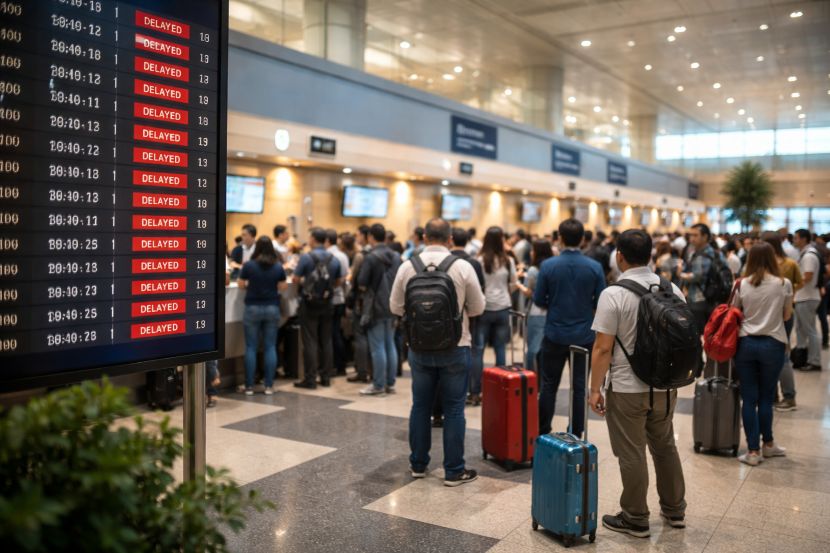 Travel disruptions as aeromexico, american airlines, and united affected by 38 delays and 1 cancellation, impacting flights to cancun, guadalajara, and new york
