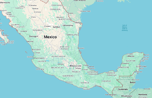 map, mexico