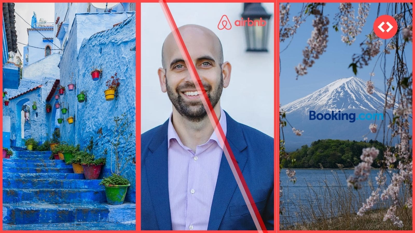 Short-term rental industry news covering Airbnb AI strategy, Booking.com Japan, and Morocco Airbnb regulation