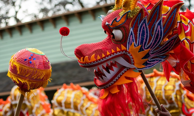 Lunar New Year street celebration