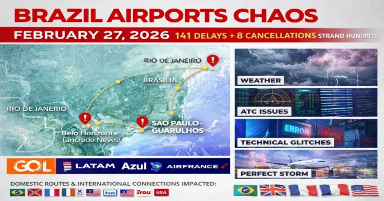 141 Delays Strand Hundreds at Major Hubs