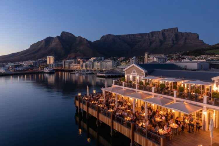 Twilight aerial view