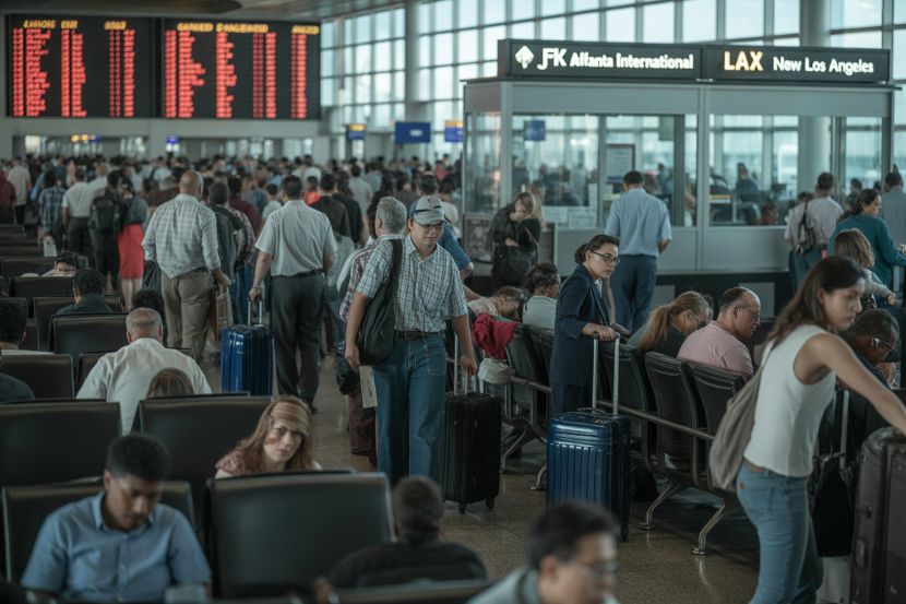 Thousands Of Travelers Stranded Across the US As Delta Air Lines Cancels 508 Flights And Delays 448,...