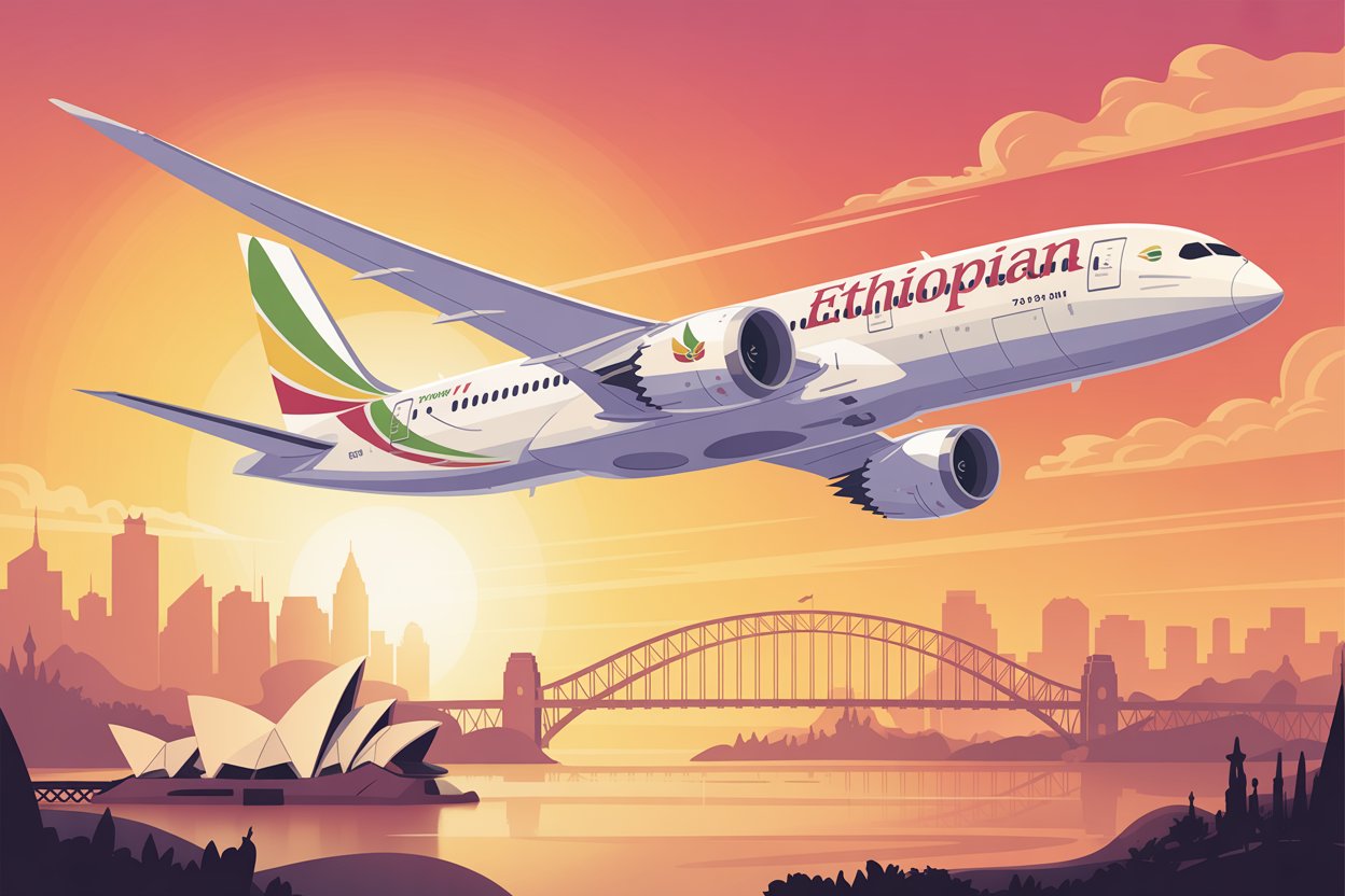 Ethiopian airlines plans direct flights to australia by 2028