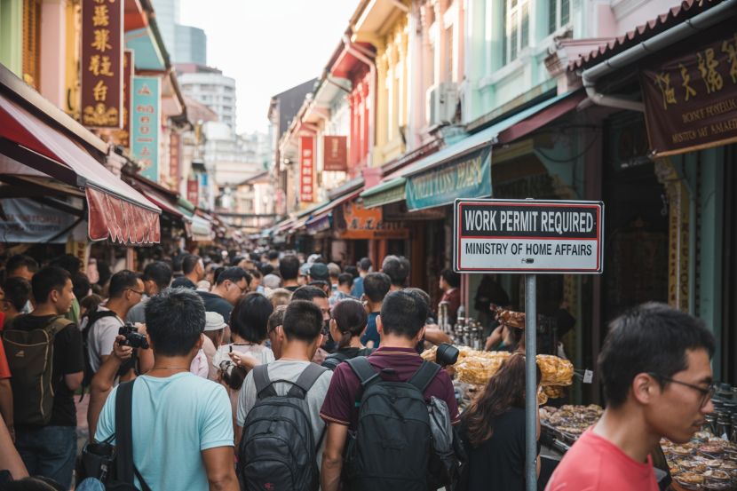 Rising trend of illegal work by foreign tourists in kuala lumpur, langkawi, and penang