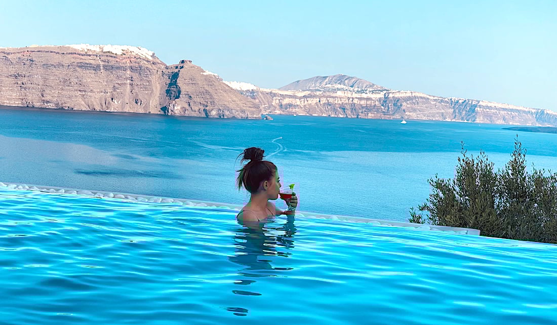 santorini summer Greece wellness