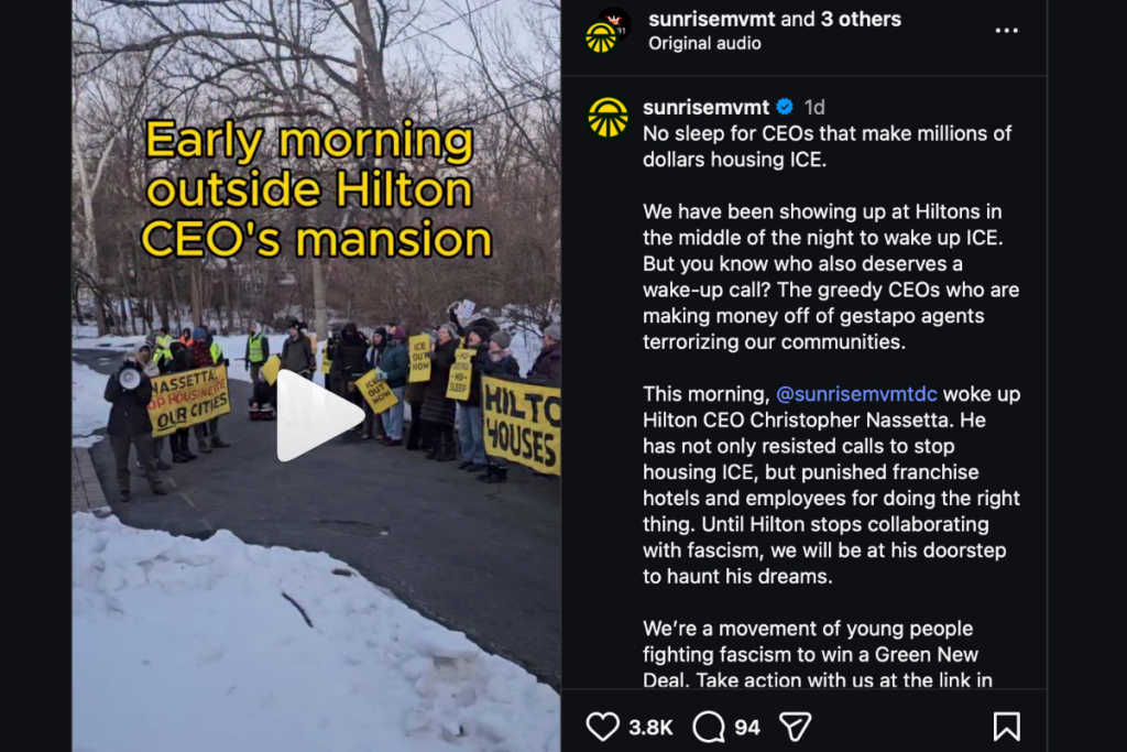 Activists Target Hilton CEO's Home Over ICE Housing