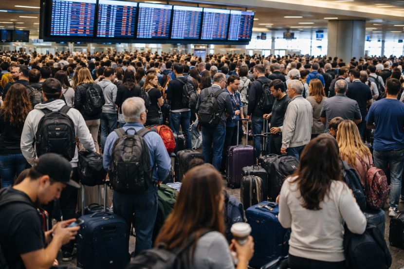 Hundreds of passengers stranded across the us as major airlines, including american airlines, jetblue, united, and delta, cancel 129 flights and delay 97 more from los angeles, new york, chicago, and more