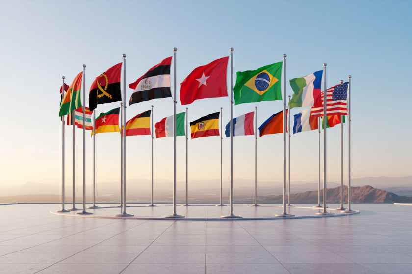 Flags of different countries