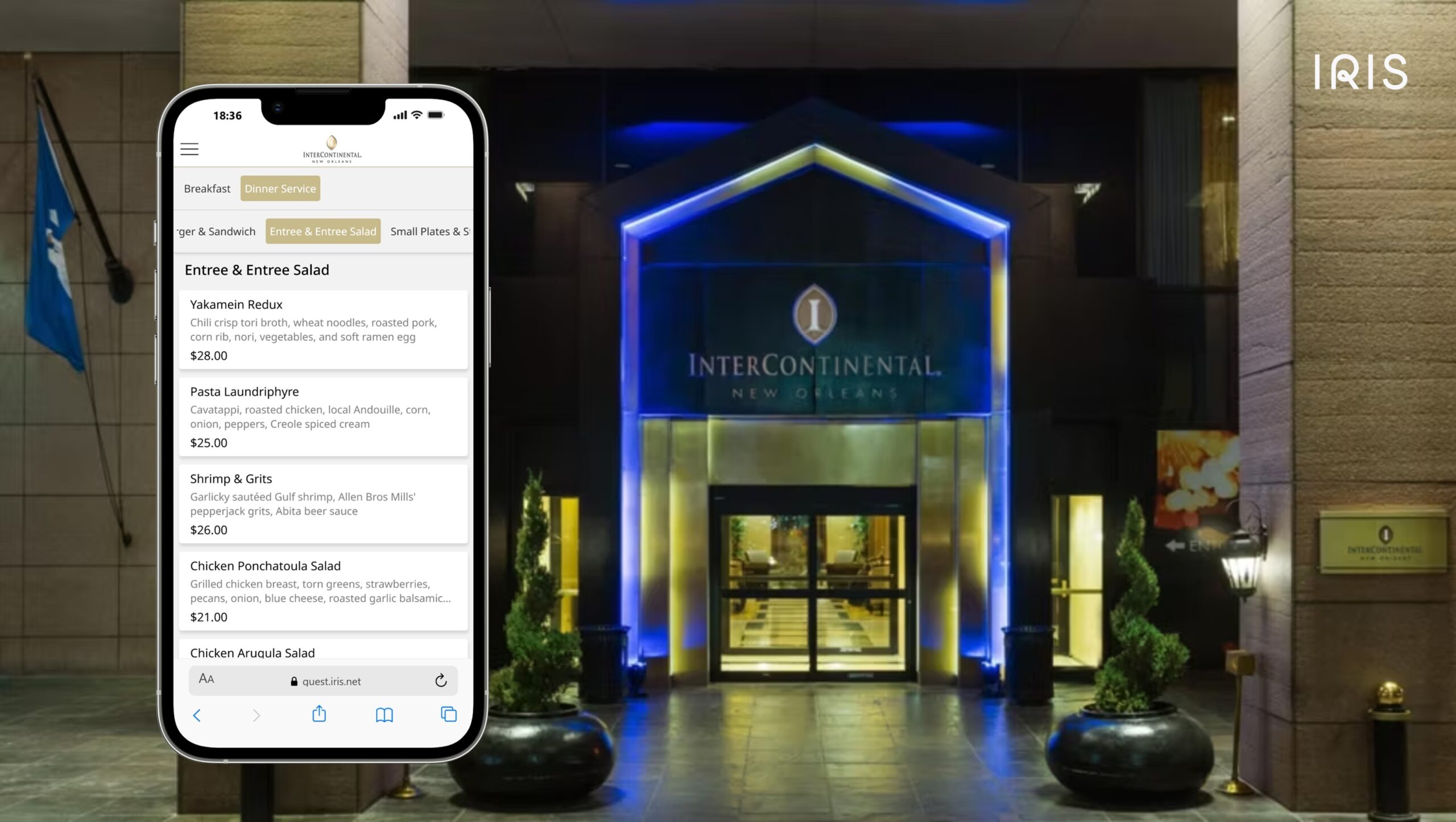 InterContinental New Orleans Modernizes Room Service and Cuts Costs With IRIS Mobile Ordering |