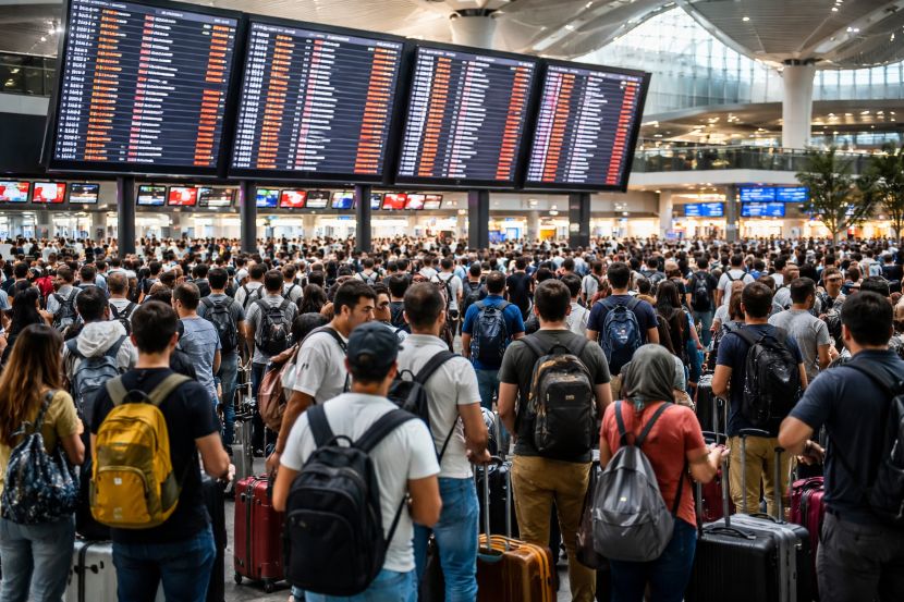 Istanbul faces widespread travel disruptions, 342 flight delays and 3 cancellations affect passengers from turkish airlines, pegasus, and more in ankara, izmir, and antalya