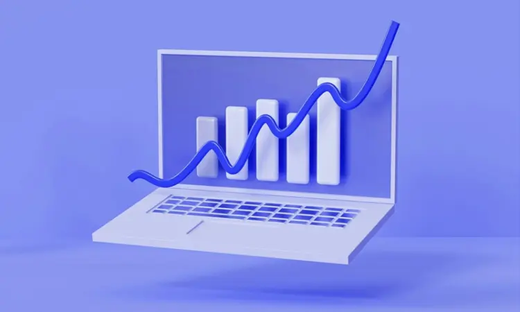Graphic of a graph on a computer screen