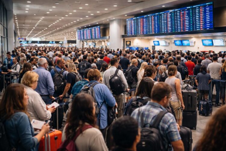 Miami international airport faces 133 delays and 3 cancellations, impacting passengers of american airlines, delta, air france, british airways, and more, affecting cities like paris, london, new york and major us cities