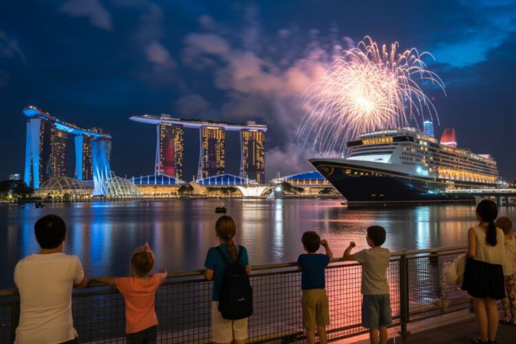 Singapore marina bay, gardens by the bay and marina bay sands prepare for disney