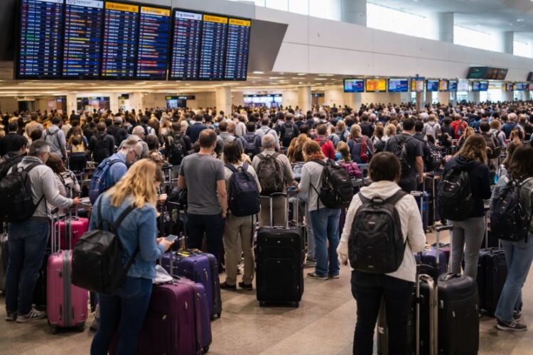 Travellers grounded at baltimore/washington intl as southwest, spirit, delta, and united face 136 cancellations and 25 delays affecting flights to and from baltimore, washington d. C. , and beyond