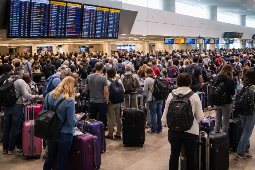Travellers grounded at baltimore/washington intl as southwest, spirit, delta, and united face 136 cancellations and 25 delays affecting flights to and from baltimore, washington d. C. , and beyond