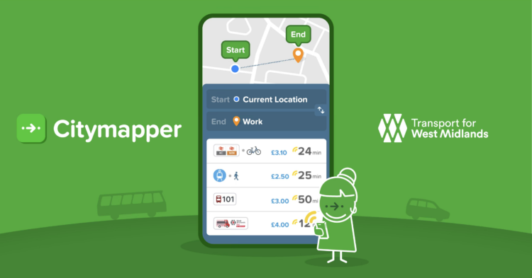TfWM teams with Citymapper to ease journey planning