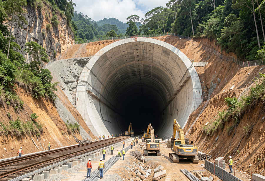 Thailand’s Longest Rail Tunnel Project Hits Fifty-Three Percent Completion, Paving the Path for Impr...