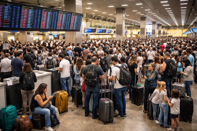 Travel chaos across brazil hits são paulo, belo horizonte, rio de janeiro, and salvador as latam, azul, and gol lead with 73 delays and 12 cancellations