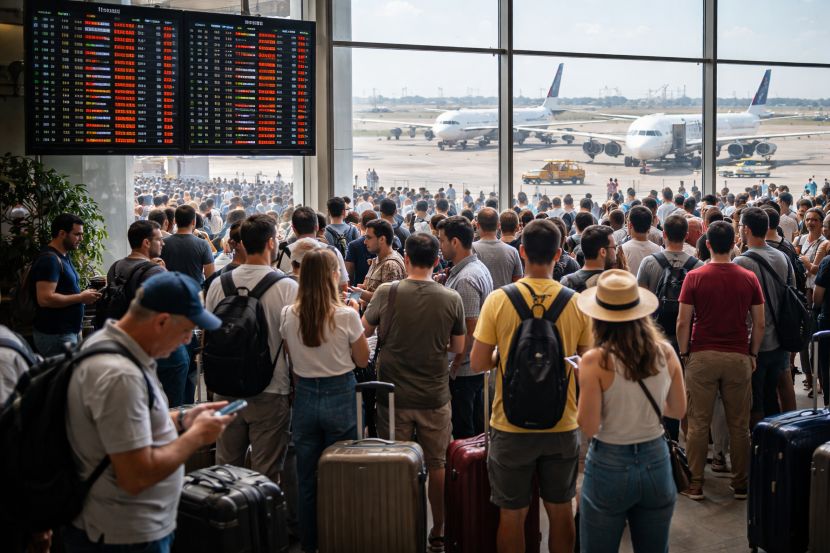 Travel disruptions in egypt as egyptair, lufthansa, emirates, and british airways affected by 107 delays and 61 cancellations in cairo, hurghada, and alexandria