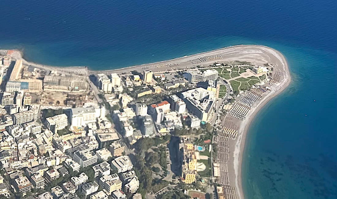 Rhode, Greece. Over a million tourists from Turkey visit the Greek islands by ferry.