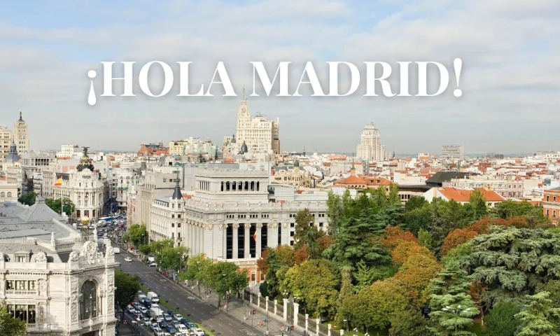 Aerial view of Madrid
