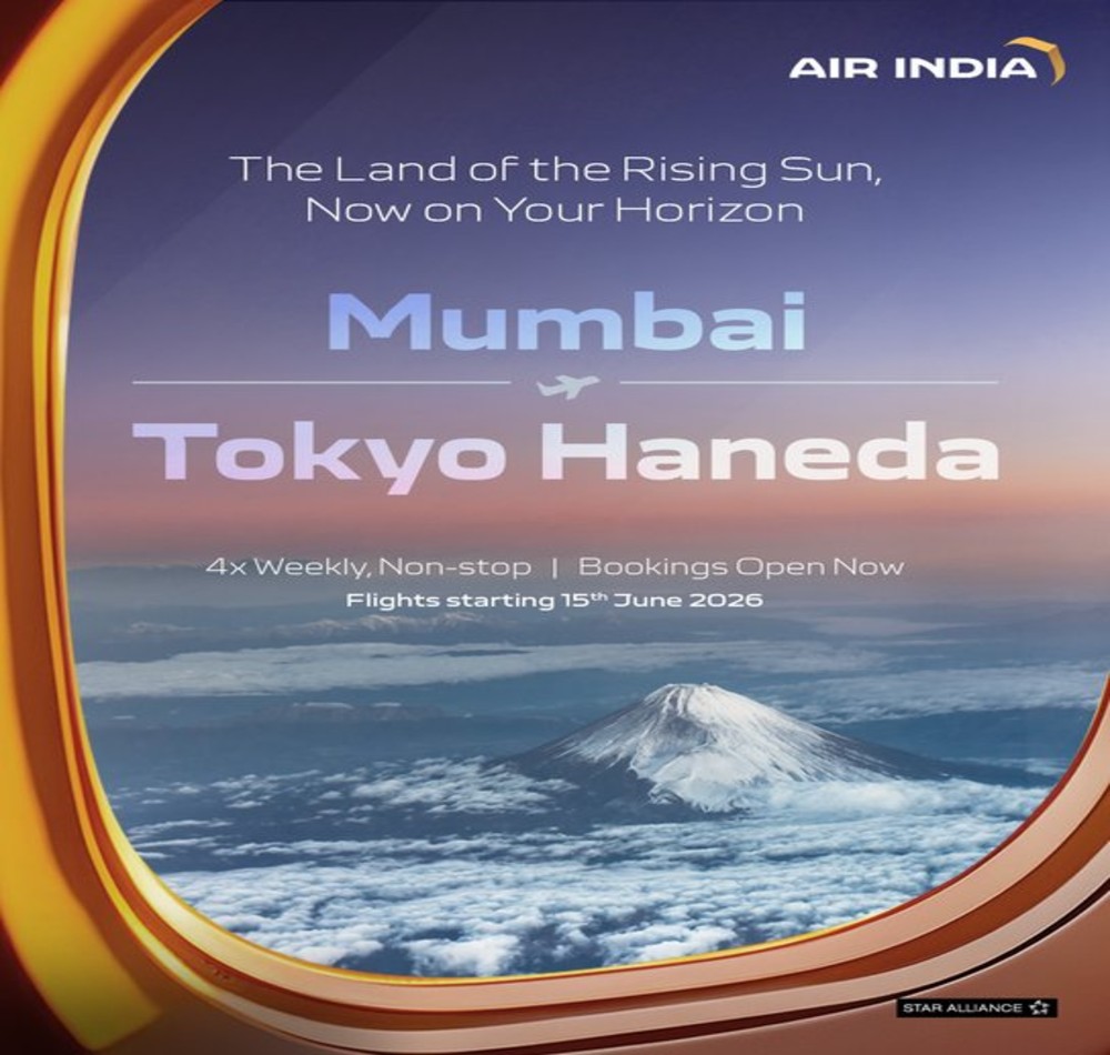 Air India Launches Four Weekly Non-Stop Flights from Mumbai to Tokyo Haneda from June 15, 2026, Boos...