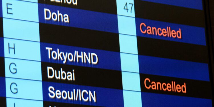 Airline Stocks Plunge As Iran Strikes Cause Mass Travel Disruption