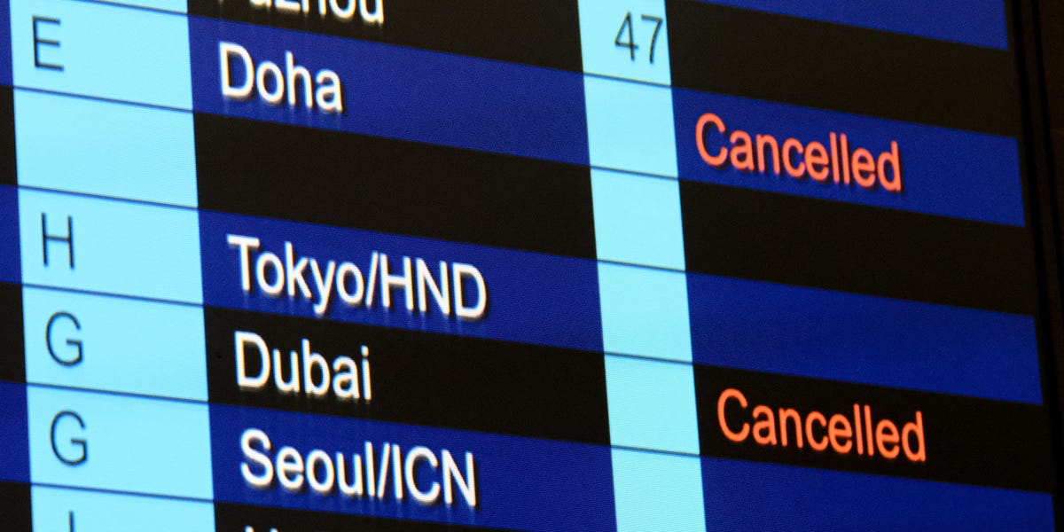 Airline Stocks Plunge As Iran Strikes Cause Mass Travel Disruption