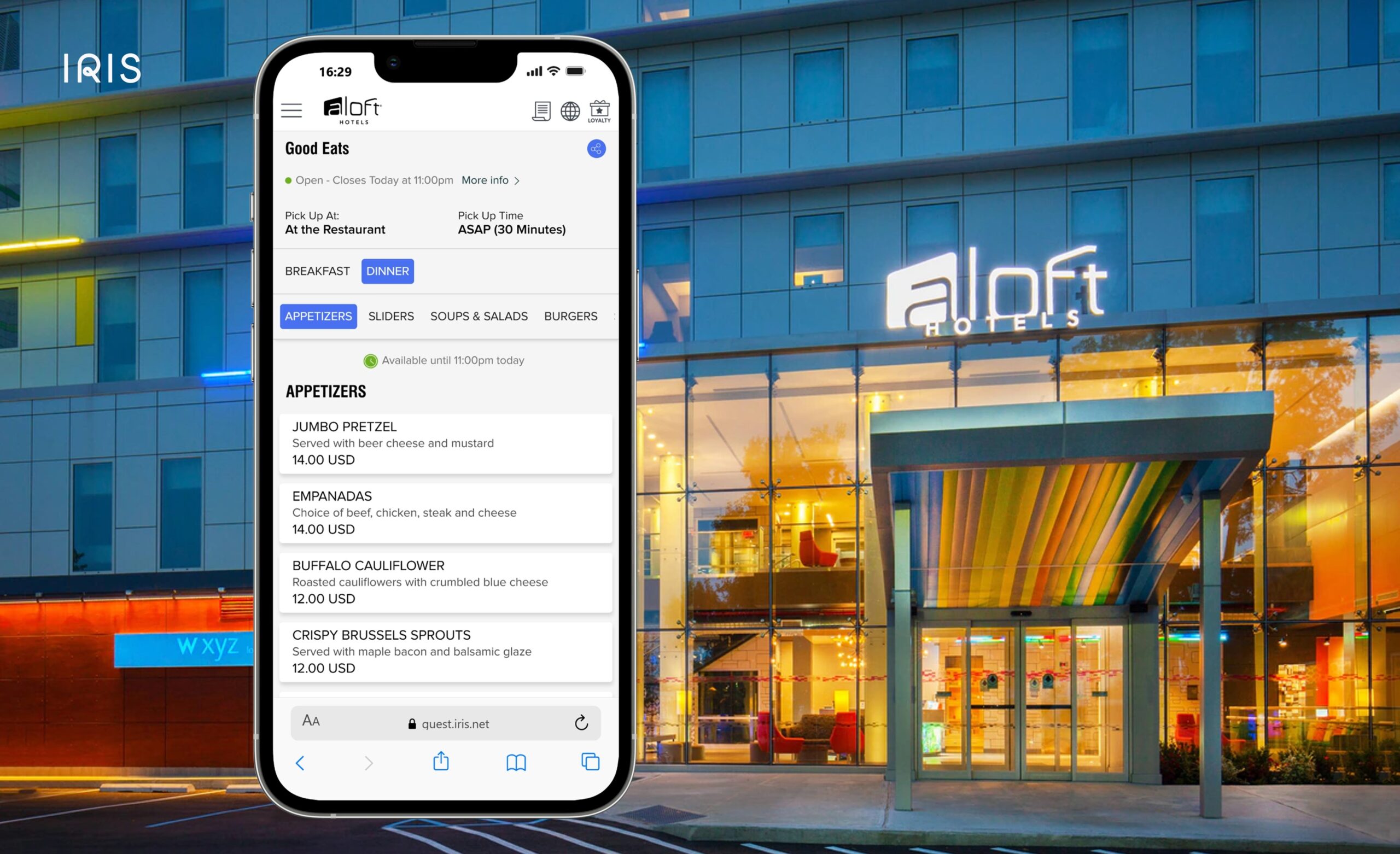 Aloft New York LaGuardia Airport Boosts Hotel F&B Revenue with IRIS Digital Ordering |