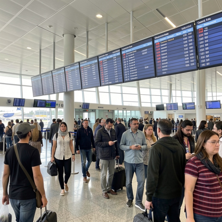 Passengers at Muharraq Experience Travel Disruption in Bahrain International Airport as Etihad Airwa...