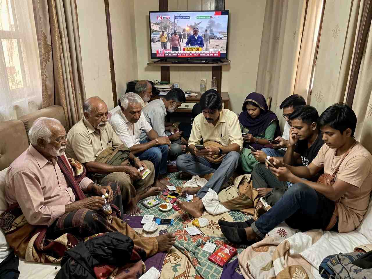 Telangana and andhra pradesh tourists are pleading for urgent evacuation from bahrain after being stranded due to escalating tensions in the middle east.