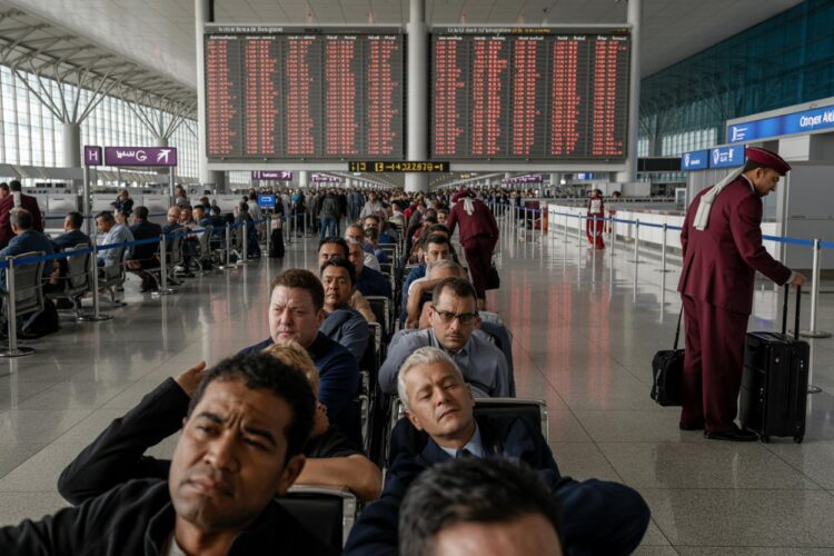 Hundreds of Passengers Stranded in Baltimore, Maryland, USA as Baltimore/Washington International Ai...